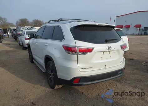 2016 Toyota Highlander Xle V6 from USA, damaged, VIN 5TDKKRFH8GS165449